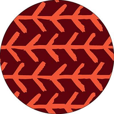 Bonateks, Round Digital Printed Mouse Pad, Non-Slip Base, for Office and Home, Diameter:22cm