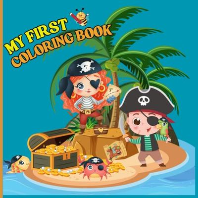Pirate coloring book: Discover pirate ships, treasure maps, and more – for kids 3–12