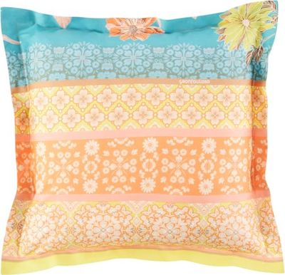 Bassetti POSILLIPO 9328346 Housse de Coussin 100% Satin de Coton - Couleur : Vert V1-40 x 40 cm