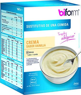 Dielisa – biform Crema Sabor Vainilla Sustitutiva de Comidas para el Control del Peso, Cada Unidad Aporta 205 Kcal - 6 x 50 g (300 g)