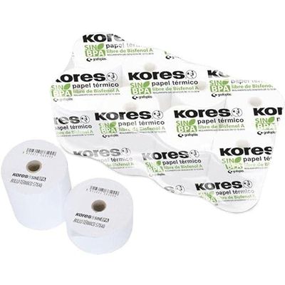 ROLLO PAPEL TÉRMICO MAXI KORES 56674300 57 X 45 X 12MM 24 M 10 UNIDADES