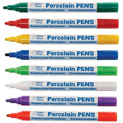 Baker Ross Feutres de Peinture Multicouleur - Lot de 6, Fournitures Artistiques pour Enfants (AX933), Arc-en-ciel