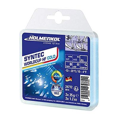 Holmenkol unisex – vuxna Syntec Worldcup Hf Cold Skidvax Cold 2x 35 Gramm