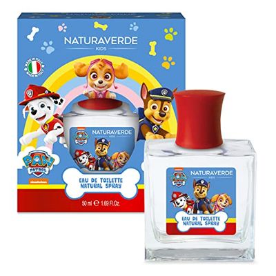 Naturaverde | Kids - Paw Patrol - Eau de Toilette Spray per Bambini, Profumo Piacevole sulla Pelle, Contiene Alcool, Natural Spray, 50ml