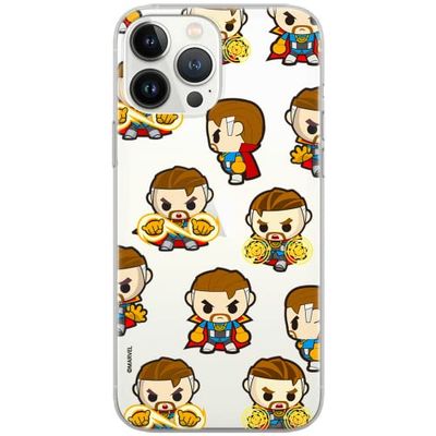 ERT GROUP mobiltelefonfodral för Samsung S10 originalt och officiellt licensierat Marvel mönster Dr Strange 001 Vit optimalt anpassad till formen på mobiltelefonen, gedeeltelijk transparant