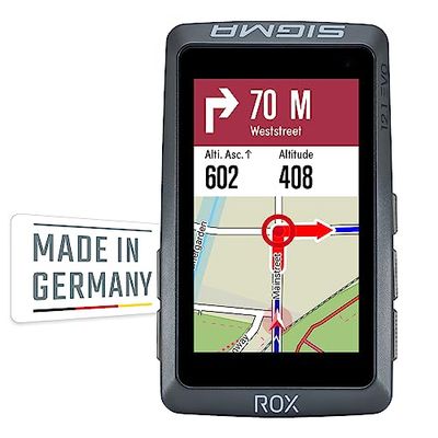 Sigma ROX 12.1 EVO Basic Set - Night Grey Bicycle Navigation Bike Europe Bluetooth, GPS, GLONASS