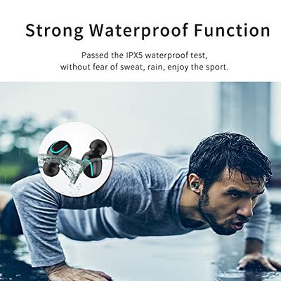 Bluetooth hoofdtelefoon met oplaadkabel voor Sony Xperia XZ3 smartphone, draadloos, in-ear hoofdtelefoon, waterdicht
