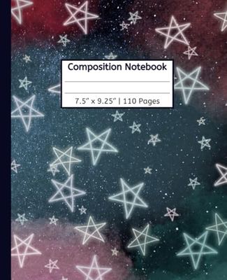 Composition Notebook: Space and Stars Theme Journal Diary