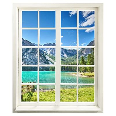 Graz Design - Adhesivo decorativo para pared (99 x 120 cm), diseño de ventana con vistas