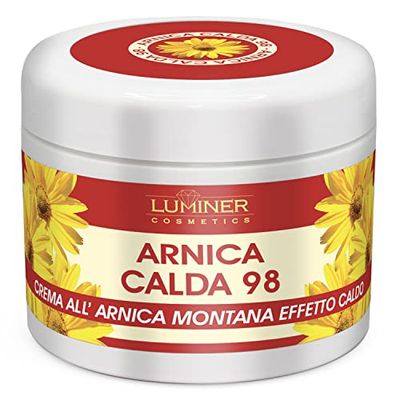 Arnica per Cavalli Uso Umano 500ml Effetto Caldo, Crema Arnica Forte e Artiglio del Diavolo per Massaggi ad Articolazioni e Muscoli, Formula Naturale ad Azione Rapida Made In Italy LUMINER