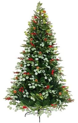 ARBOL LED PVC 129X129X210 EUCALIPTO VERDE