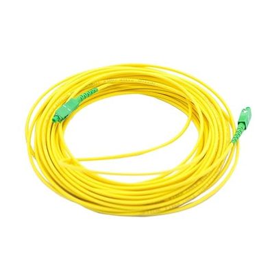 Universele glasvezelkabel, geel, SC/APC naar SC/APC singlemode, Simplex 9/125, compatibel met Orange, Movistar, Vodafone, Jazztel en alle anderen, 1 m