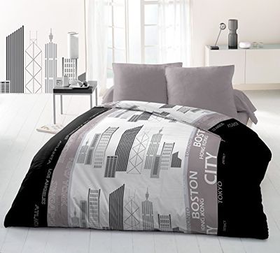 Home Linge Passion | Dekbedovertrek - 3-delig | Microvezel | 2 Personen - 220 x 240 cm | District - Veelkleurig