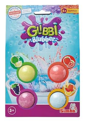 Glibbi Blubber - 4 x Bad Bom - Zimpli Kids - Cadeau voor kinderen - verjaardagscadeau jongens en meisjes