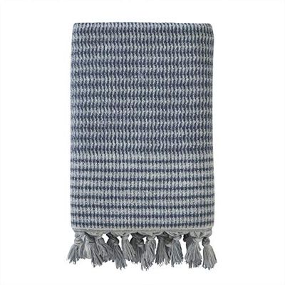 SKL HOME by Saturday Knight Ltd. Serviette de Bain, Coton, Bleu Denim, 28 x 54 cm