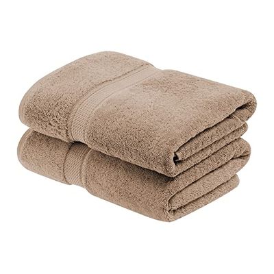 Superior - Ensemble de Serviettes de Bain, 2 pièces, Coton supérieur de 900 grammes, Latte