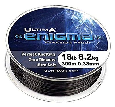 Ultima Enigma Unisex nötningsbeständig specialist monofilament, silt, 0,40 mm – 20 lb/20 kg