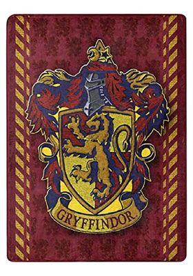 Northwest prydnadsfilt, polyester, Harry Potter Crimson Sigil, 117 cm x 152 cm