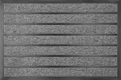 ID Opaco 609002 comprendente Tappeto Assorbente Zerbino in Fibra, PVC e Polipropilene, Colore: Grigio, 80 x 60 x 1,1 cm