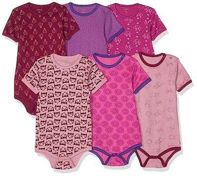 Care Baby Body Kurzarm, 6er Pack Light rose (550), 62