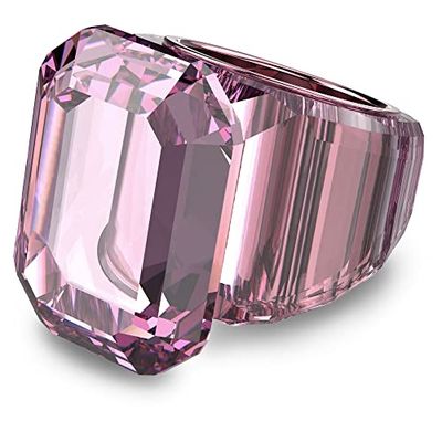 Swarovski Lucent Cocktailring, Octagon-Slijpvorm, Roze