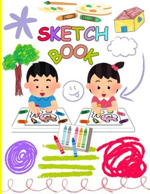 Sketchbook: For Kids - Large Blank coloring Book for Boys and Girls age (2-5, 5-8, 8-12) - 150 pages - Drawing book for Teen Children - To draw arts , doodles, write - Plain white paper