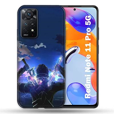 Fodral för Xiaomi Redmi Note 11 Pro / 11 Pro 5G Manga SAO Sword Art Online Epee