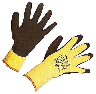 Kerbl PowerGrab 297281 - Guanti invernali termici, taglia 7, colore: Giallo