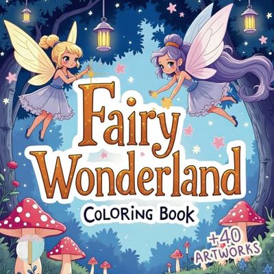 Fairy Wonderland: Cute, Fun and Magical Coloring Book For Kids Ages 4-8, 9-12