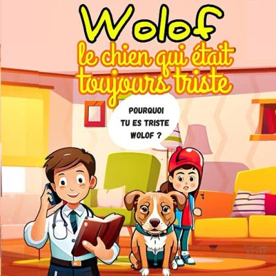 Wolof, le chien qui était toujours triste: histoires relaxantes pour enfants hypersensibles , Un livre illustré pour les enfants , histoire relaxante pour enfant hypersensible
