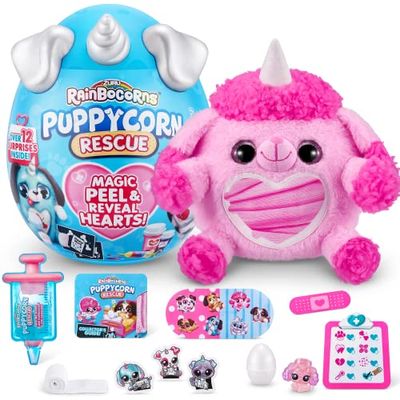 Rainbocorns Puppycorn Rescue Surprise, Barboncino Animale di Peluches da Collezione a Sorpresa, Colore Poodle, 9261A