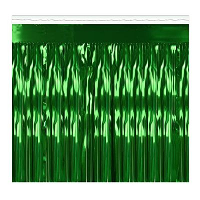 Beistle 2-Ply Flame Proof Metallic Fringe Drape, 15-Inch by 10-Feet