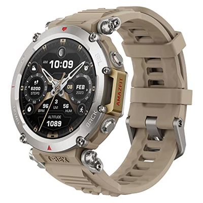 Amazfit T-Rex Ultr, 47 mm, Montre Connectée Homme, Montre GPS Sport de Qualité Militaire, 160+ Modes Sportifs, SpO2, HD AMOLED, 10 ATM, Autonomie de 20 Jours