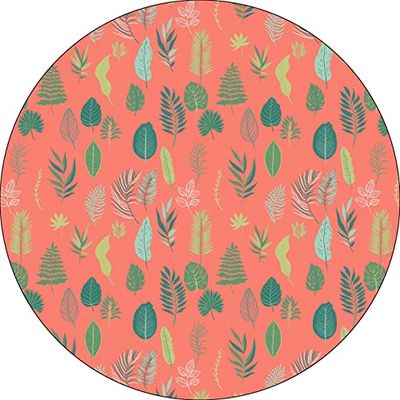 Bonateks, Ronde digitaal bedrukte muismat, antislip onderkant, voor kantoor en thuis, diameter: 22 cm