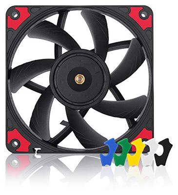 NF-A12x15 PWM chromax.black.swap, Ventilateur Silencieux de Faible Épaisseur, 4 Broches (120x15 mm, Noir)