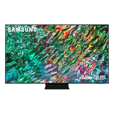 Samsung TV Neo QLED QE75QN90BATXZT, Smart TV 75" Serie QN90B, Neo QLED 4K UHD, Alexa e Google Assistant integrati, Titan Black, 2022, DVB-T2