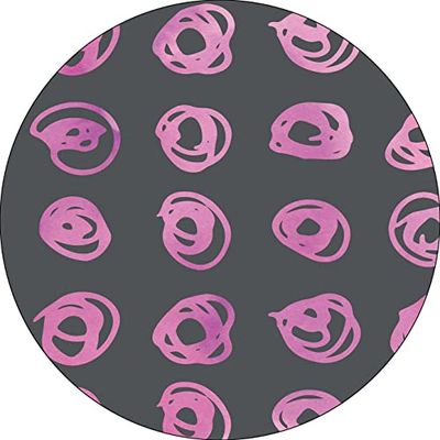 Bonateks, Round Digital Printed Mouse Pad, Non-Slip Base, for Office and Home, Diameter:22cm