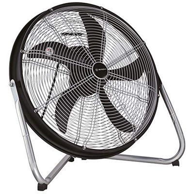 Yucon II 7271640 50 cm staande ventilator voor binnen, mat zwart/chroom
