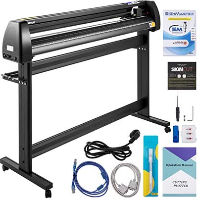 VEVOR Plotter de Corte de Vinilo de 53 pulgadas Cortador de Vinilo 1350 mm Plotter de Impresion AC 90-264V Plotter de Corte 25 kg Vinilo Cortador Letrero Corte Plotter Impresora Vinilo