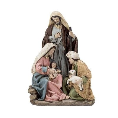 DRW Mistero 1 Pezzo Vergen, San Jose, Bambino e Pastore 16x25 cm, Multicolore, estandar