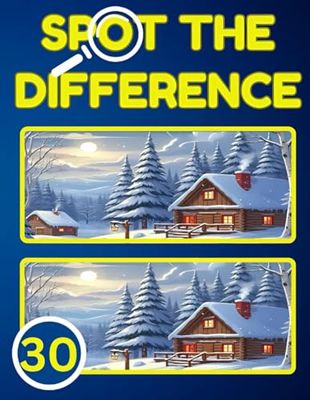 Spot the Difference: 30 Picture Puzzles with 300 Differences to Find For Adults And Seniors