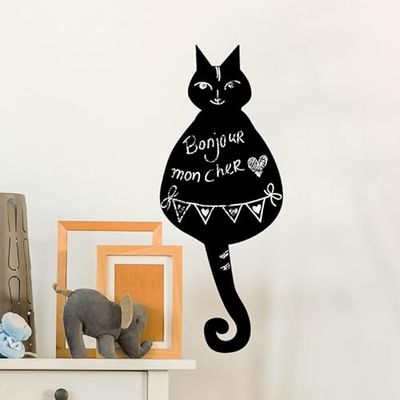 Ambiance - Adhesivo decorativo para pared (35 x 15 cm), diseño de gato