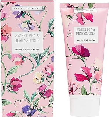 Heathcote & Ivory Sweet Pea & Honeysuckle Hand & Nail Cream, 100Ml