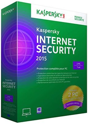 Kaspersky internet security 2015 (2 postes, 1 an)