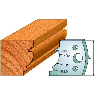 CMT ORANGE TOOLS 691.121 - PAR DE CONTRACUCHILLAS 40x4mm