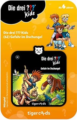 tigermedia tigercard-Los Tres Kids-Episodio 62: Peligro en la Selva, Multicolor, Gefahr im Dschungel (Die DREI (Tiger Media Deutschland GmbH 4175)