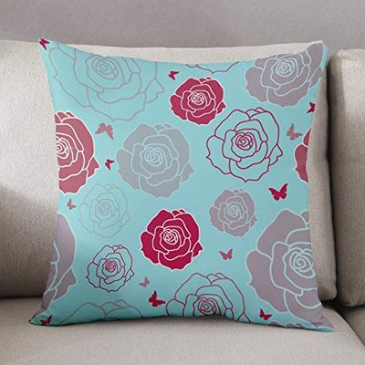 Bonamiason Decoratieve kussenslopen 45x45 cm, Kussenhoezen Bank, Decoratieve Kussenhoesjes, Kussensloop Sierkussen Kerstmis - Ontworpen en geproduceerd in Turkije