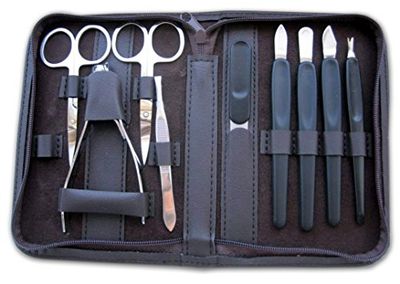 Clauss Manicure Case Real Leather Darkbrown