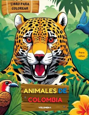 Libro para colorear: Animales de Colombia: Para niños de 5 - 12 años