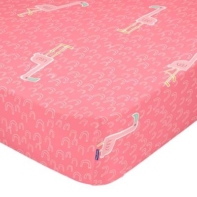 HappyFriday Sábana Bajera Moshi Moshi Multicolor Rosa 70 x 140 x 14 cm